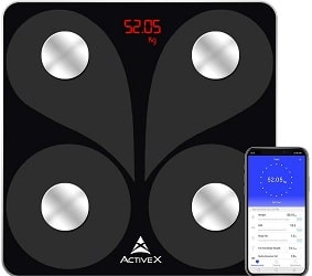 ActiveX (Australia) Savvy Bluetooth Bathroom Weight Scale