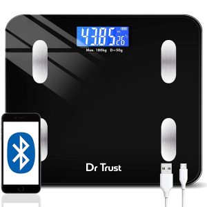Dr Trust Digital Smart Electronic Rechargeable Bluetooth Fitness Body Composition Monitor Fat Analyzer Weight Machine